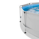 EXIT Soft Grey zwembad ø360x76cm met filterpomp en schaduwdoek - grijs