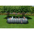 EXIT Black Leather Zwembad 540x250cm met Filterpomp & Overkapping