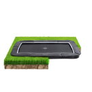 EXIT Supreme groundlevel trampoline 244x427cm - zwart
