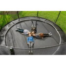 EXIT Dynamic groundlevel trampoline ø427cm met veiligheidsnet - zwart