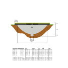 EXIT Silhouette inground trampoline ø183cm - groen