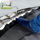 EXIT Elegant Premium inground trampoline 214x366cm met Deluxe veiligheidsnet - zwart