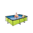 EXIT Lime zwembad 220x150x65cm met filterpomp - groen
