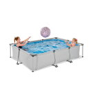 EXIT Soft Grey zwembad 300x200x65cm met filterpomp - grijs