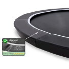 EXIT Supreme groundlevel trampoline ø366cm - zwart