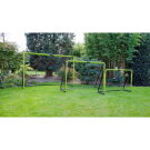EXIT Tempo stalen voetbaldoel 180x120cm - groen/zwart