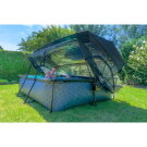 EXIT Lime zwembad 300x200x65cm met filterpomp en overkapping en schaduwdoek - groen