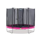 EXIT Twist trampoline ø244cm - roze/grijs