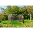 EXIT Dynamic groundlevel trampoline ø427cm met veiligheidsnet - zwart