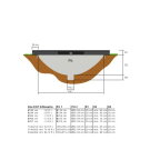 EXIT Silhouette inground trampoline ø183cm - zwart