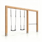 EXIT Linea Massiv 140 dubbele schommel met rek