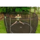 EXIT Dynamic groundlevel trampoline ø366cm met veiligheidsnet - zwart