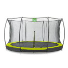 EXIT Silhouette inground trampoline ø366cm met veiligheidsnet - groen