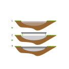EXIT InTerra groundlevel trampoline ø427cm - grijs