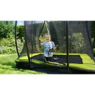 EXIT Silhouette inground trampoline 153x214cm met veiligheidsnet - groen
