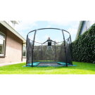 EXIT Supreme groundlevel trampoline 214x366cm met veiligheidsnet - zwart
