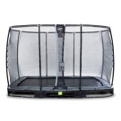 EXIT Elegant Premium inground trampoline 244x427cm met Deluxe veiligheidsnet - zwart