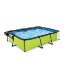 EXIT Lime zwembad 300x200x65cm met filterpomp en overkapping - groen