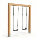 EXIT Linea Massiv 140 dubbele houten schommel