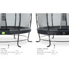 EXIT Elegant Premium trampoline complete set ø253cm - zwart