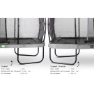 EXIT Elegant Premium trampoline 214x366cm met Deluxe veiligheidsnet - grijs