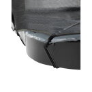 EXIT InTerra groundlevel trampoline 214x366cm met veiligheidsnet - grijs