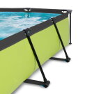 EXIT Lime zwembad 220x150x65cm met filterpomp - groen