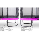EXIT Elegant trampoline 214x366cm met Economy veiligheidsnet - paars