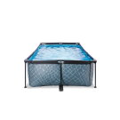 EXIT Stone zwembad 220x150x65cm met filterpomp - grijs