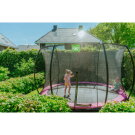 EXIT Silhouette inground trampoline ø366cm met veiligheidsnet - roze