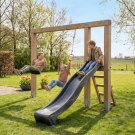 EXIT Linea Massiv 140 schommel met glijbaan & ringen