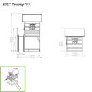 EXIT Crooky 700 houten speelhuis - grijsbeige