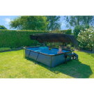 EXIT Lime zwembad 300x200x65cm met filterpomp en overkapping en schaduwdoek - groen
