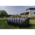 EXIT Black Leather zwembad 400x200x122cm met filterpomp - zwart