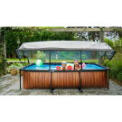 EXIT Lime zwembad 300x200x65cm met filterpomp en overkapping - groen