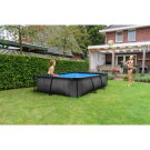 EXIT Black Wood zwembad 300x200x65cm met filterpomp - zwart