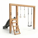 EXIT Linea Massiv 140 schommel met glijbaan & ringen