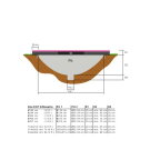 EXIT Silhouette inground trampoline ø183cm - roze