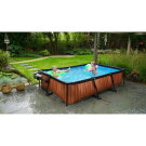 EXIT Stone zwembad 300x200x65cm met filterpomp - grijs