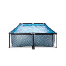 EXIT Stone zwembad 300x200x65cm met filterpomp - grijs