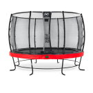 EXIT Elegant Premium trampoline ø366cm met Deluxe veiligheidsnet - rood