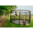 EXIT Dynamic groundlevel trampoline ø366cm met veiligheidsnet - zwart