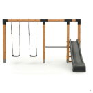 EXIT Linea Robust 110 schommel met rek & glijbaan