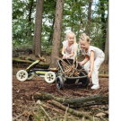 EXIT Foxy skelter met aanhangwagen voor kinderen groen | vanaf 2 jaar