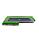 EXIT InTerra groundlevel trampoline 214x366cm - grijs