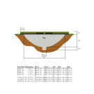 EXIT Silhouette inground trampoline ø427cm - groen