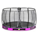 EXIT Elegant Premium inground trampoline ø427cm met Deluxe veiligheidsnet - paars