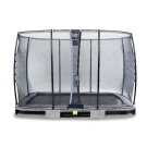 EXIT Elegant inground trampoline 214x366cm met Economy veiligheidsnet - grijs