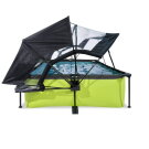 EXIT Lime zwembad 300x200x65cm met filterpomp en overkapping en schaduwdoek - groen
