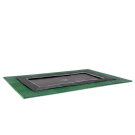 EXIT Dynamic groundlevel trampoline 275x458cm met Freezone veiligheidstegels - zwart